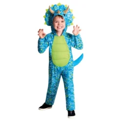 Blå Dinosaur Børnekostume