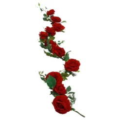 Blomsterguirlande Roser Røde i Velour Deluxe