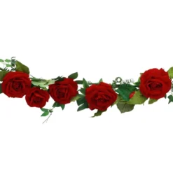 Blomsterguirlande Roser Røde i Velour Deluxe