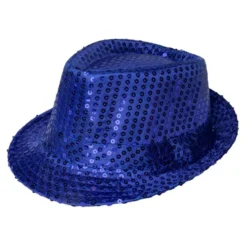 Blå Paillethat