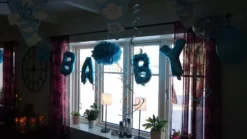 Bogstavballoner Baby Blå