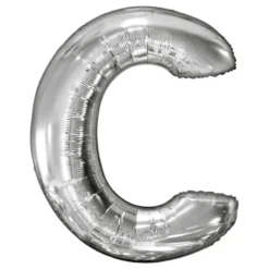 Bogstavballoner Sølv Metallic