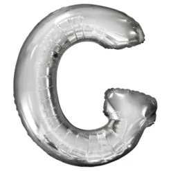 Bogstavballoner Sølv Metallic