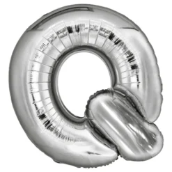 Bogstavballoner Sølv Metallic