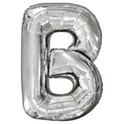 Bogstavballoner Sølv Metallic