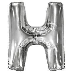 Bogstavballoner Sølv Metallic