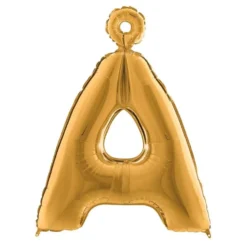 Bogstavballon Guld Metallic