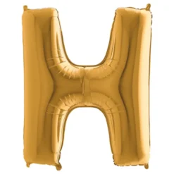 Bogstavballon Guld Metallic