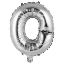 Bogstavballon Mini Sølv Metallic