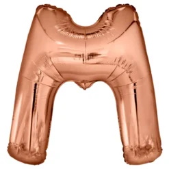 Bogstavballon Roséguld Metallic