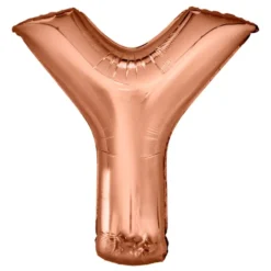 Bogstavballon Roséguld Metallic