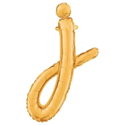 Bogstavballon Script Guld