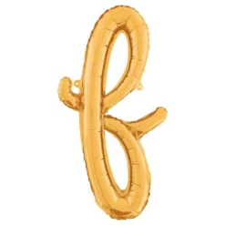Bogstavballon Script Guld