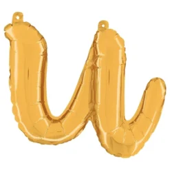 Bogstavballon Script Guld