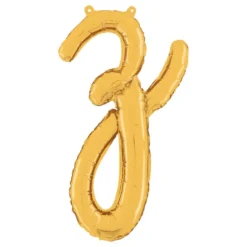Bogstavballon Script Guld