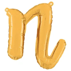Bogstavballon Script Guld