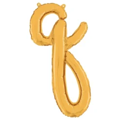 Bogstavballon Script Guld