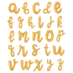 Bogstavballon Script Guld