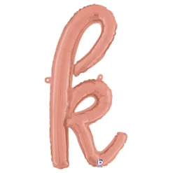 Bogstavballon Script Roséguld