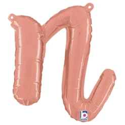 Bogstavballon Script Roséguld