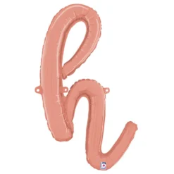 Bogstavballon Script Roséguld