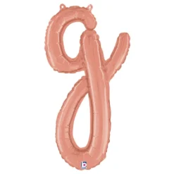 Bogstavballon Script Roséguld
