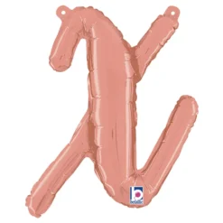 Bogstavballon Script Roséguld
