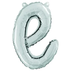 Bogstavballon Script Sølv