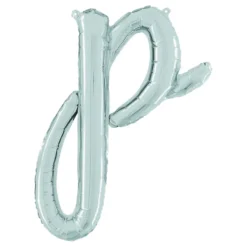 Bogstavballon Script Sølv