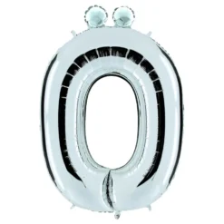 Bogstavballon Sølv Metallic
