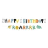 Bogstavguirlande Happy Birthday Dino Roar