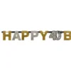 Bogstavguirlande Happy Birthday 40 år