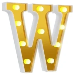 Bogstav Guld med LED-Belysning