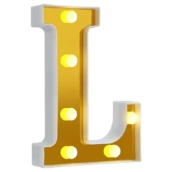 Bogstav Guld med LED-Belysning