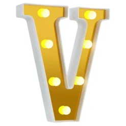 Bogstav Guld med LED-Belysning