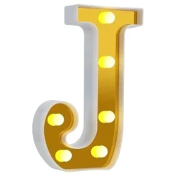 Bogstav Guld med LED-Belysning