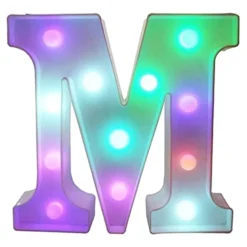 Bogstav med LED-Belysning RGB