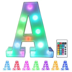 Bogstav med LED-Belysning RGB