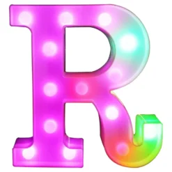 Bogstav med LED-Belysning RGB