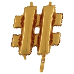 Bogstavsballon Mini Guld