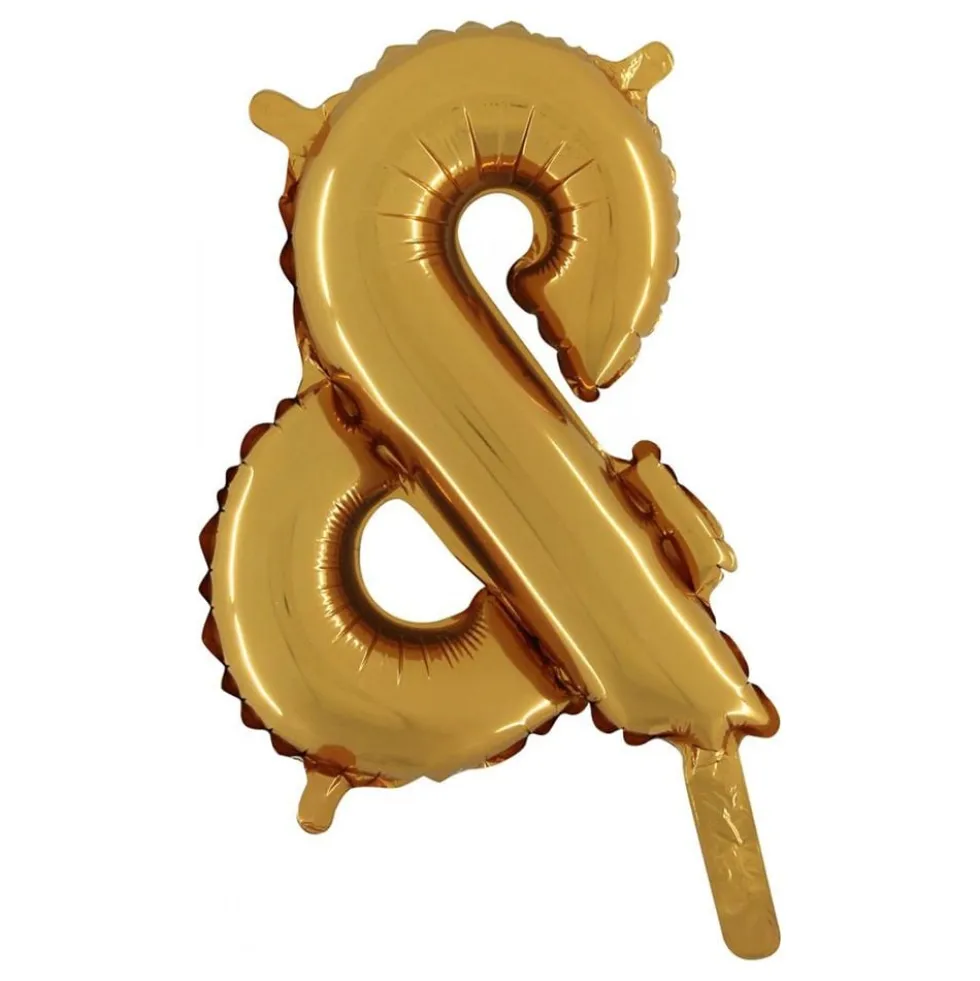 Bogstavsballon Mini Guld