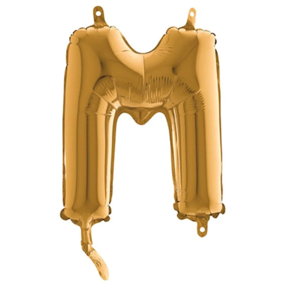 Bogstavsballon Mini Guld