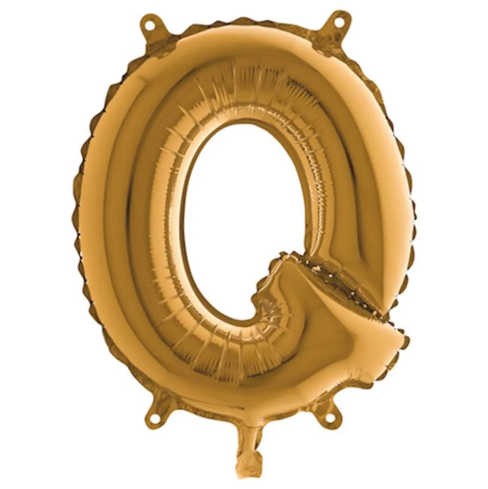 Bogstavsballon Mini Guld
