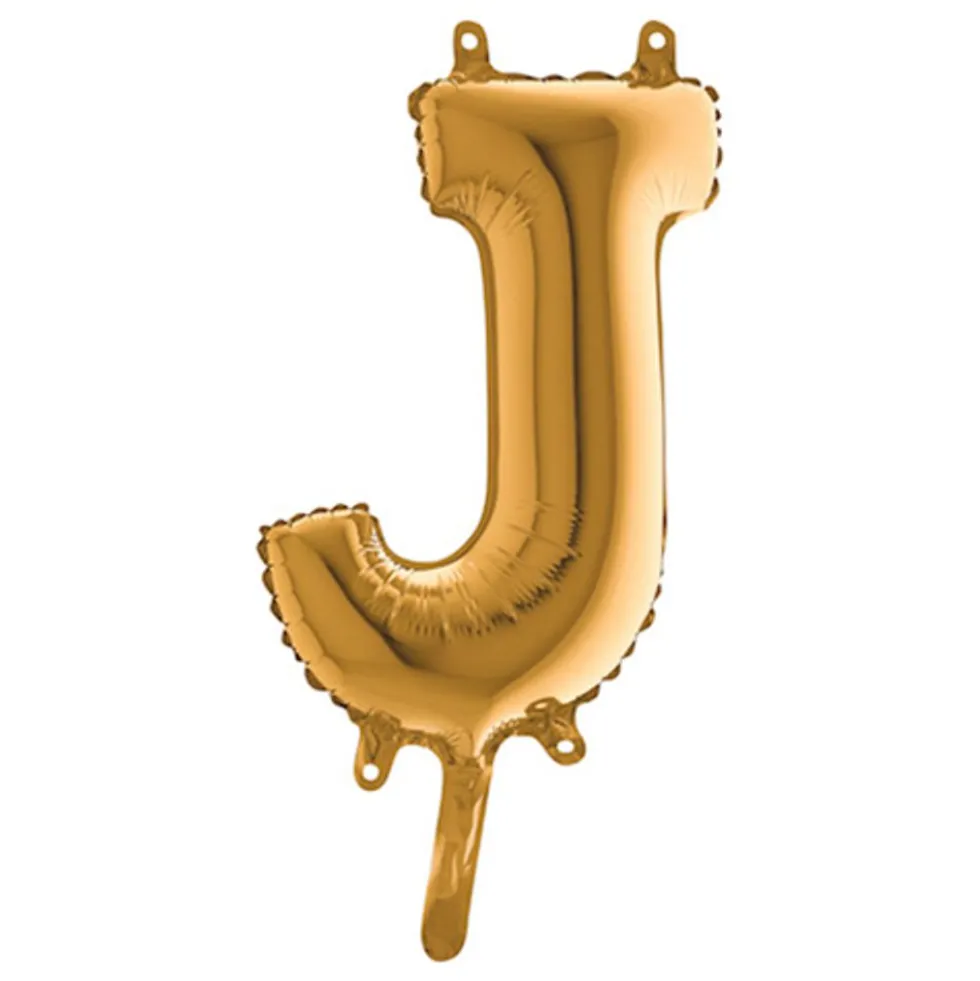 Bogstavsballon Mini Guld