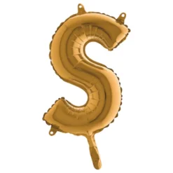 Bogstavsballon Mini Guld