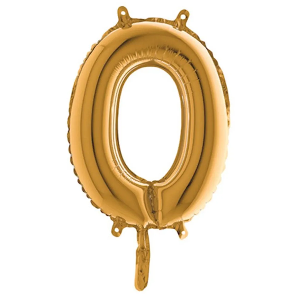 Bogstavsballon Mini Guld
