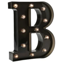 Bogstav Sort med LED-Belysning