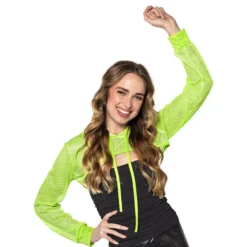 Bolero Fishnet UV Neongrøn