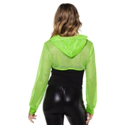 Bolero Fishnet UV Neongrøn