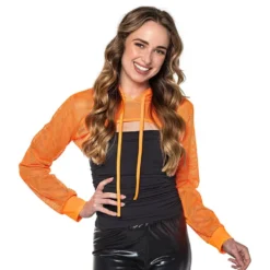 Bolero Fishnet UV Neonorange